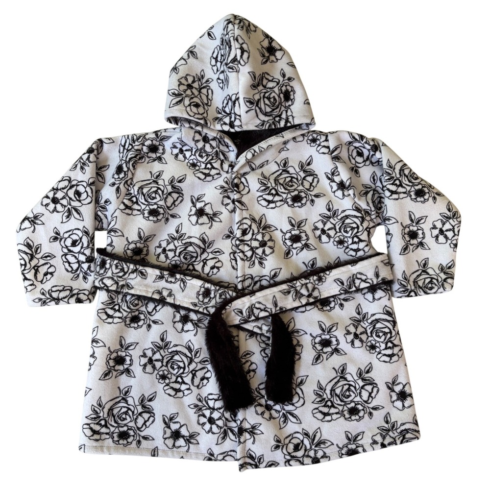 Hudson Baby 18-24M Floral Pool Beach Robe Cover Up Coastal Cottagecore Cozy NWT